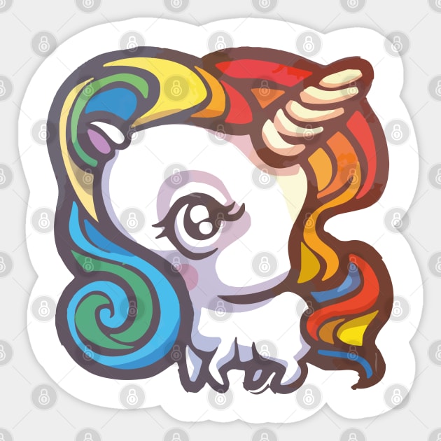 Unicorn Sticker by Tad